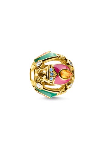 THOMAS SABO Bead Käfer gold 925 Sterlingsilber, 750 Gelbgold Vergoldung, Kaltemail