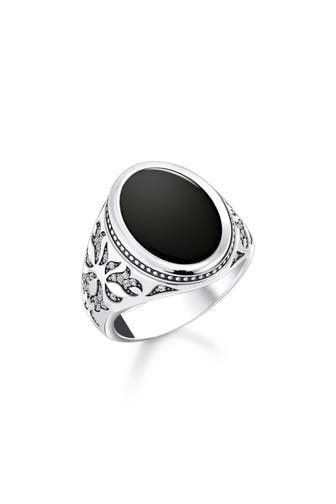 THOMAS SABO Ring 925 Sterlingsilber, geschwärzt silberfarben,weiß,schwarz