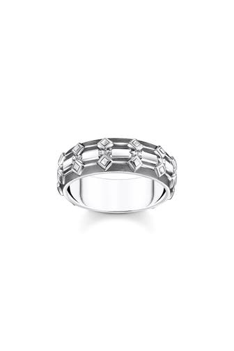 THOMAS SABO Ring 925 Sterlingsilber, geschwärzt silber