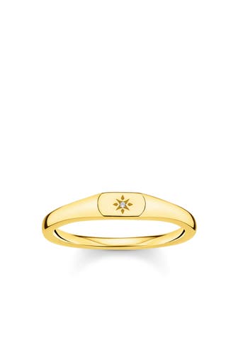 THOMAS SABO Ring 750 Gelbgold Vergoldung, 925 Sterlingsilber gold
