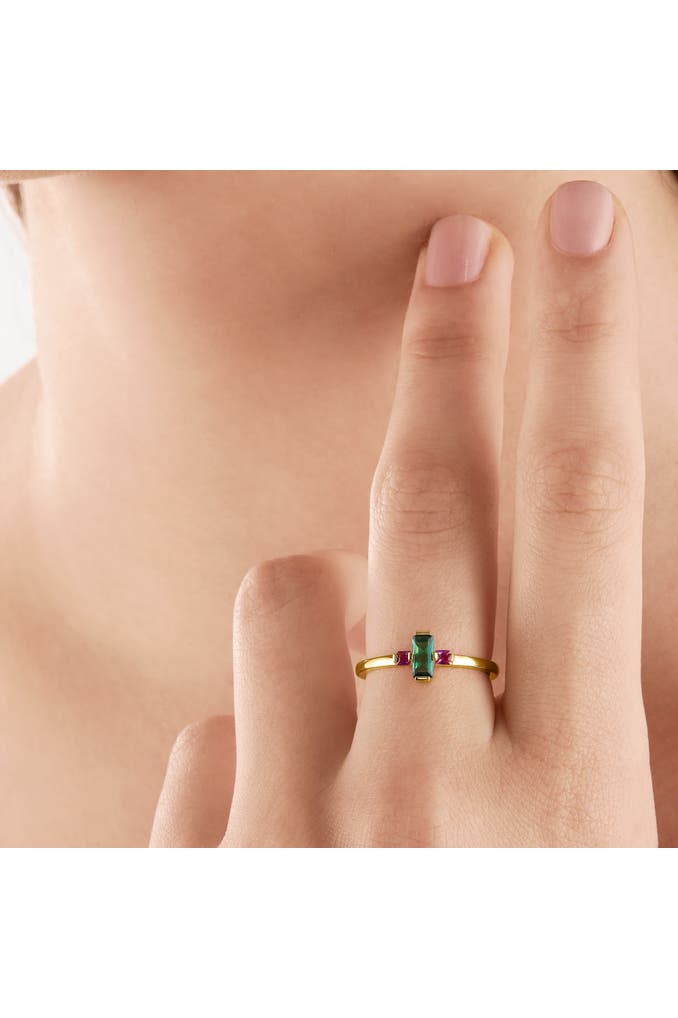 THOMAS SABO Ring TR2266 - 925 Sterling Silber Mit Baguette-Stein