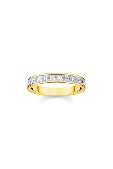 THOMAS SABO Ring 925 Sterlingsilber, 750 Gelbgold Vergoldung gold