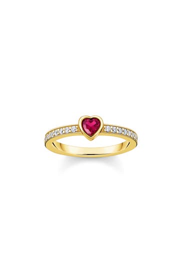 THOMAS SABO Ring 925 Sterlingsilber, 750 Gelbgold Vergoldung gold