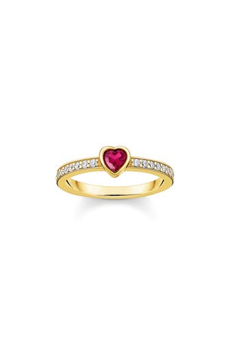 THOMAS SABO Ring 925 Sterlingsilber, 750 Gelbgold Vergoldung gold