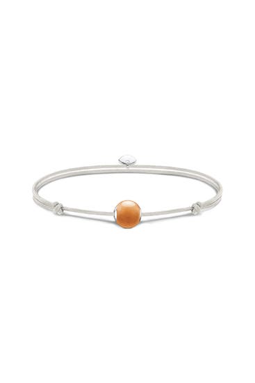 THOMAS SABO - Armband 925 Sterlingsilber, Nylon silberfarben,rot,beige