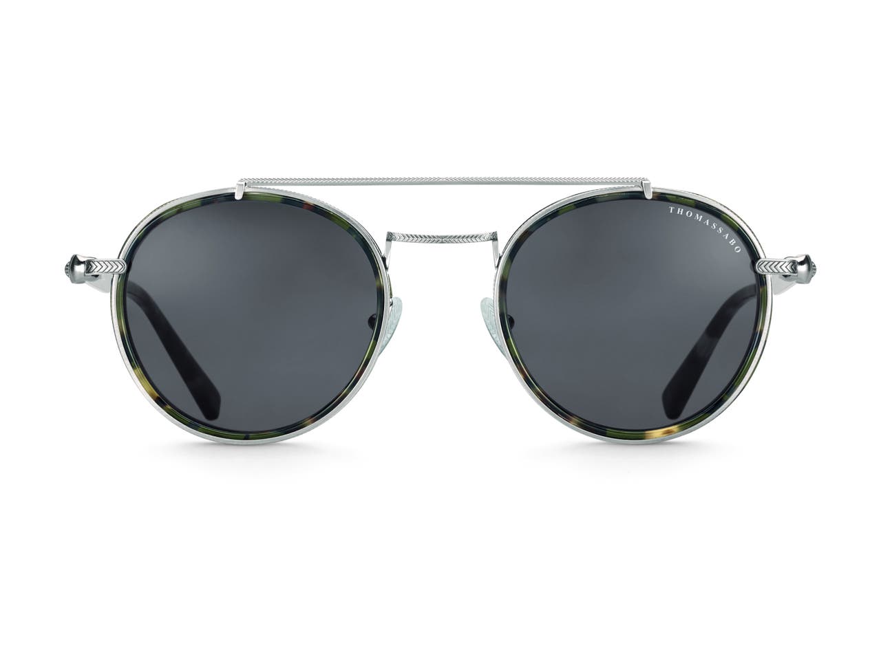 THOMAS SABO Sonnenbrille gunmetal-glänzend,havanagrün-glänzend, Bild 1