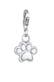 Charm Pfote Tatze Tier 925 Sterling Silber
