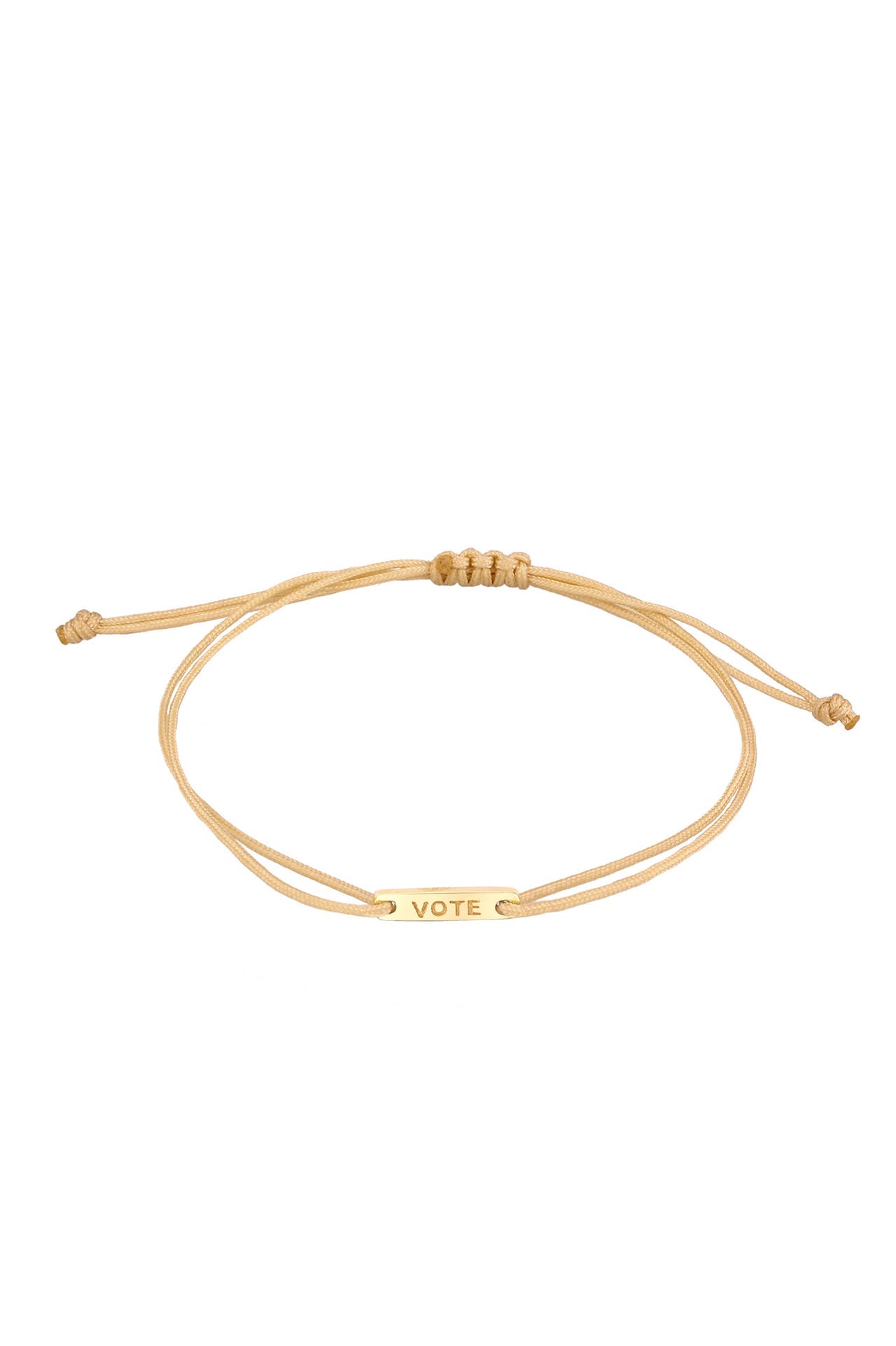 ELLI Armband Plättchen Nylon Khaki 925 Sterling Silber vergoldet Gold, Bild 1
