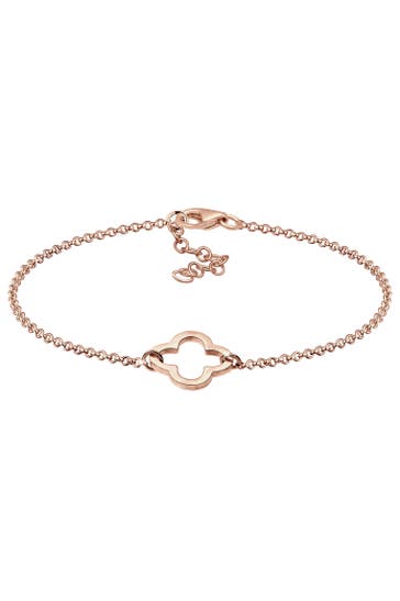 ELLI Armband Kleeblatt 925 Silber Rosegold