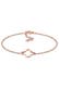 Armband Kleeblatt 925 Silber Rosegold