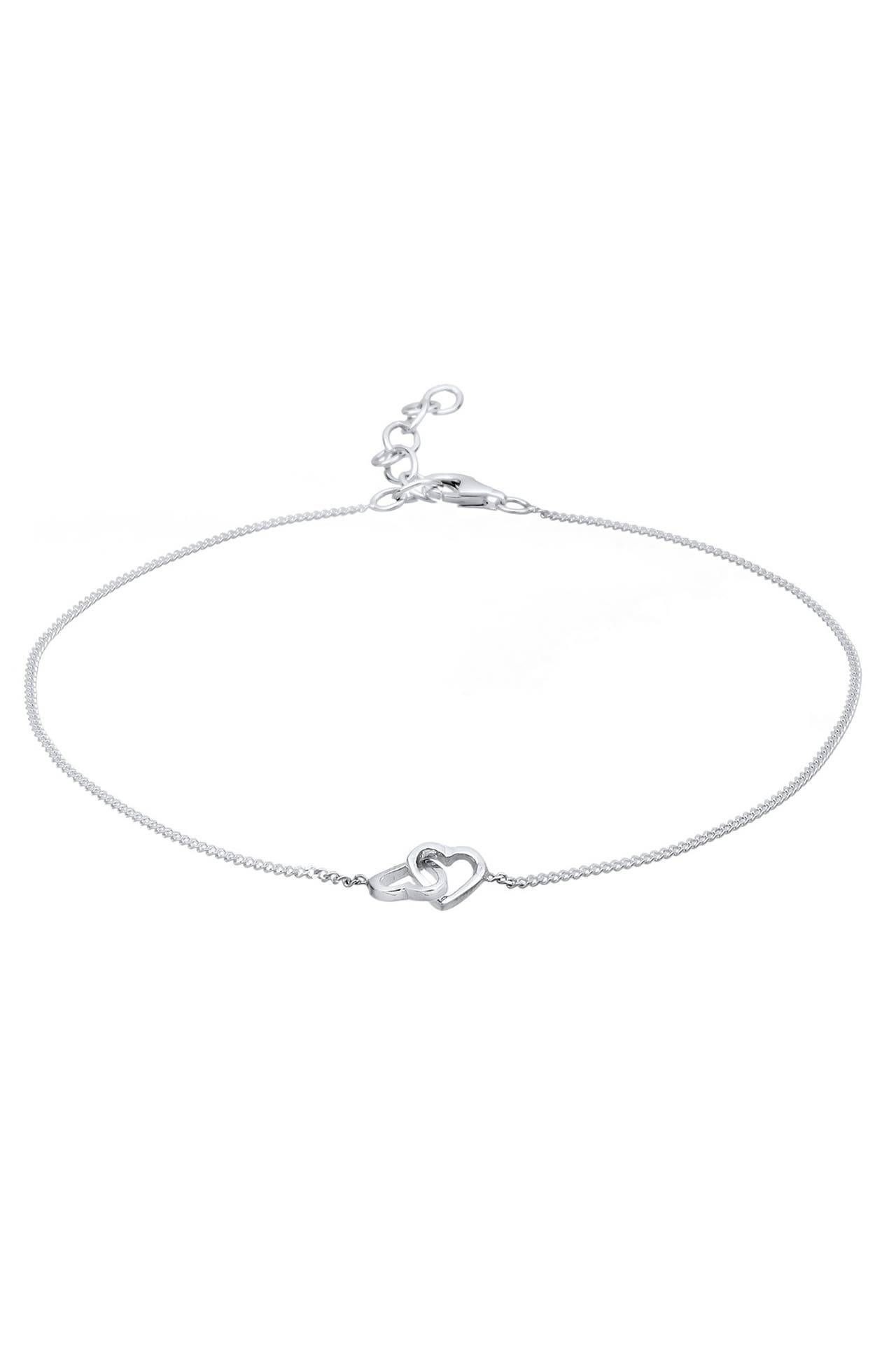 ELLI Fusskettchen Herz ewige Liebe 925 Sterling Silber Silber, Bild 1
