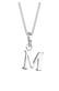 Kette Buchstabe M 925 Sterling Silber Silber