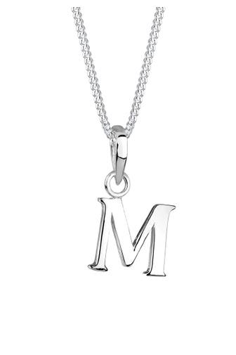 ELLI Kette Buchstabe M 925 Sterling Silber Silber