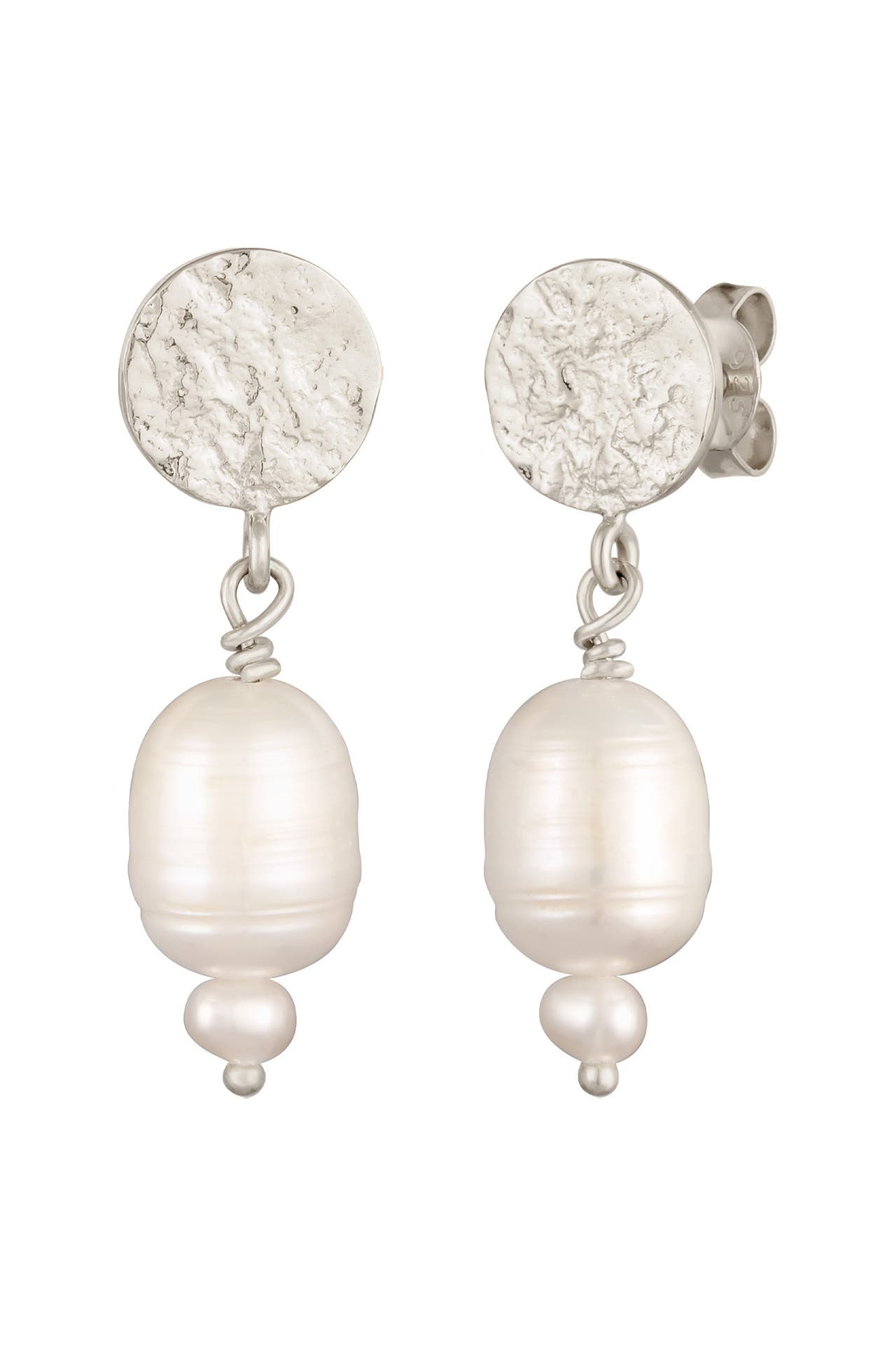 ELLI PREMIUM Ohrringe Süßwasserperlen Barock 925 Silber vergoldet Silber, Bild 1