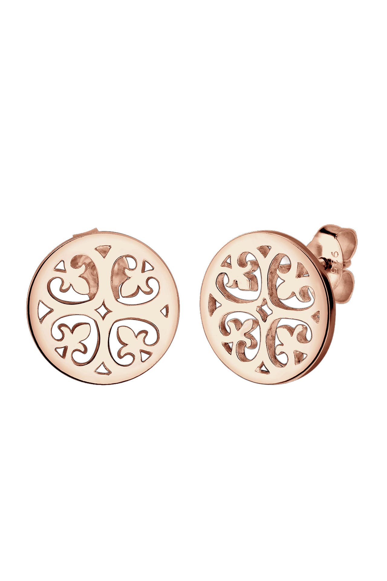 ELLI Ohrringe Ornament Orientalisch Filigran 925 Silber Rosegold, Bild 1
