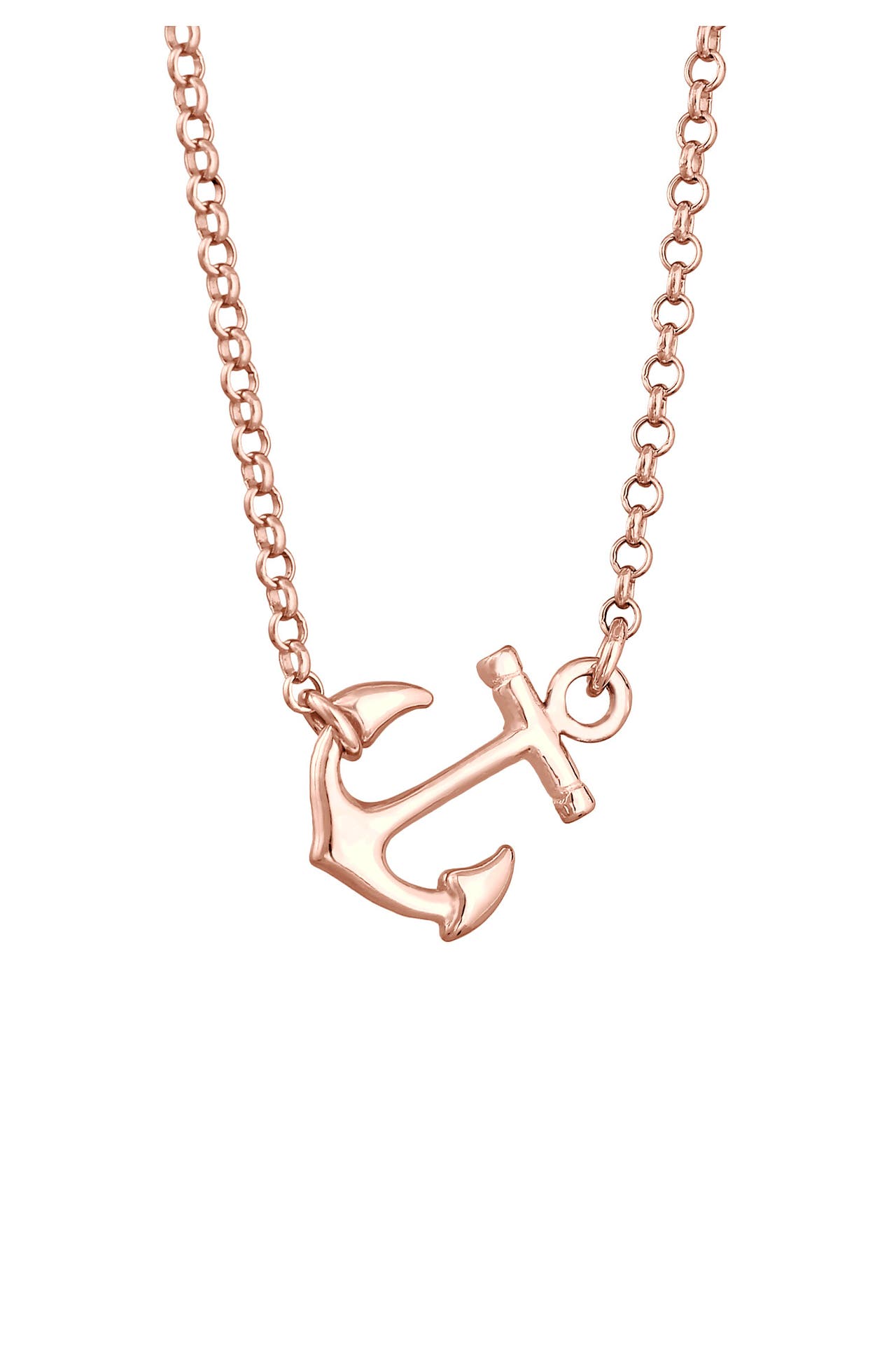 ELLI Kette Anker Maritim Hanseatisch 925 Silber Rosegold, Bild 1