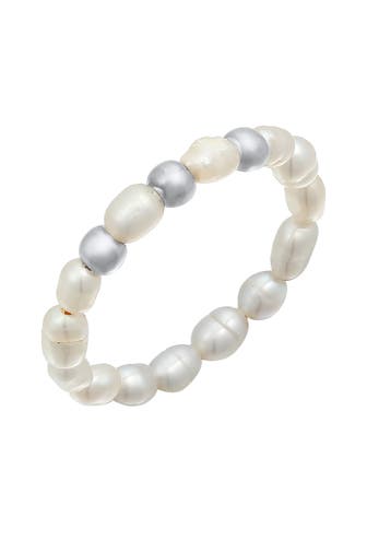 ELLI Ring Süßwasserperlen Beads 925 Silber vergoldet Silber