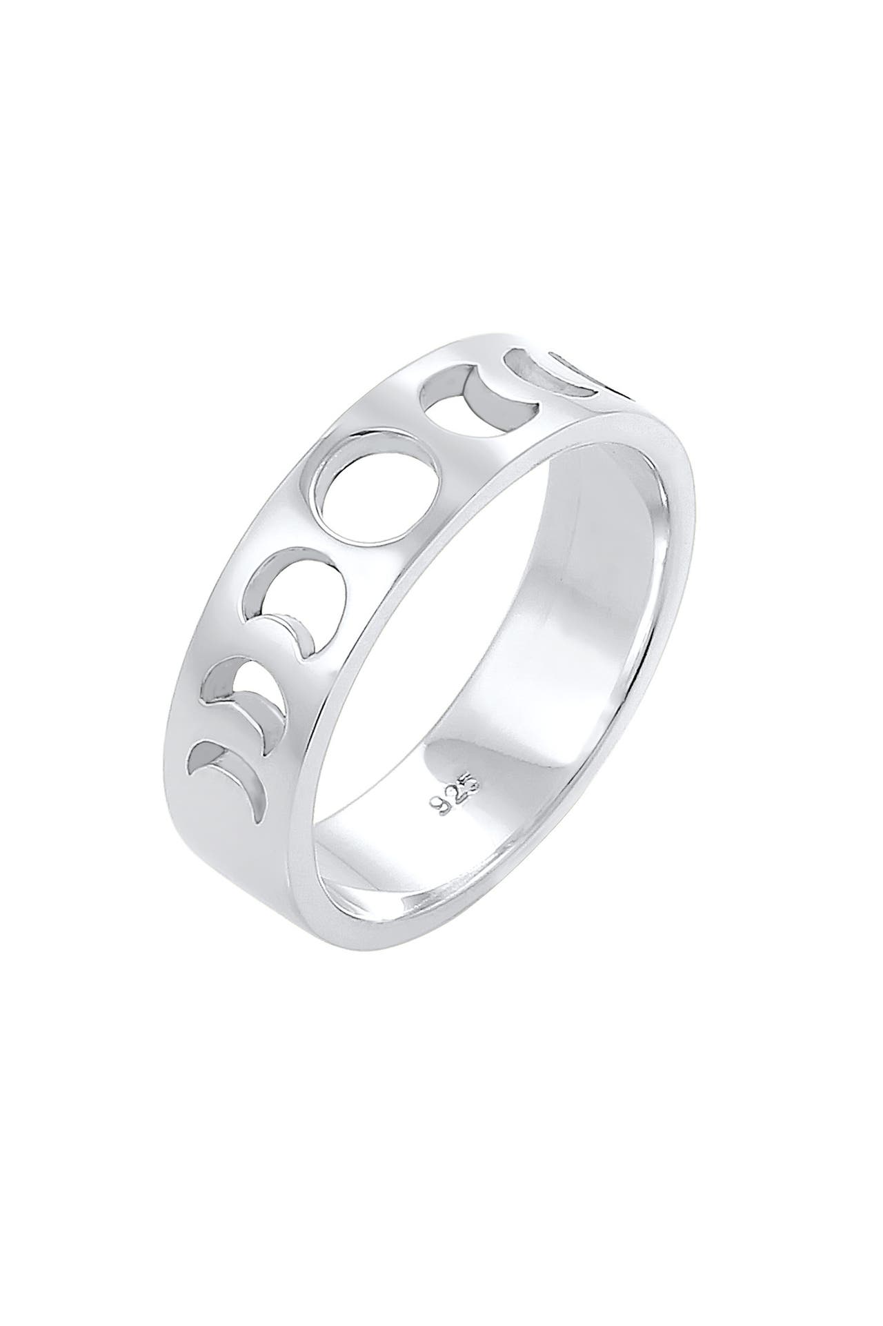 ELLI Ring Mond Halbmond Bandring Astro 925 Silber vergoldet Silber, Bild 1