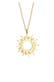 Kette Sonne Sun Strahlen Astro Symbol 925 Silber Gold