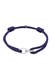 Armband Glieder Oval Nylon 925 Sterling Silber Dunkelblau