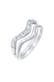 Ring Stapelringe Swing (2-tlg.) 925 Silber, mit Kristallen von Swarovski® Silber