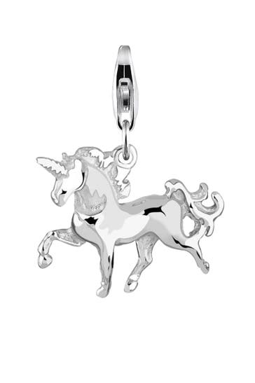 NENALINA Charm Einhorn Anhänger Pferd Elfe Fabelwesen 925 Silber