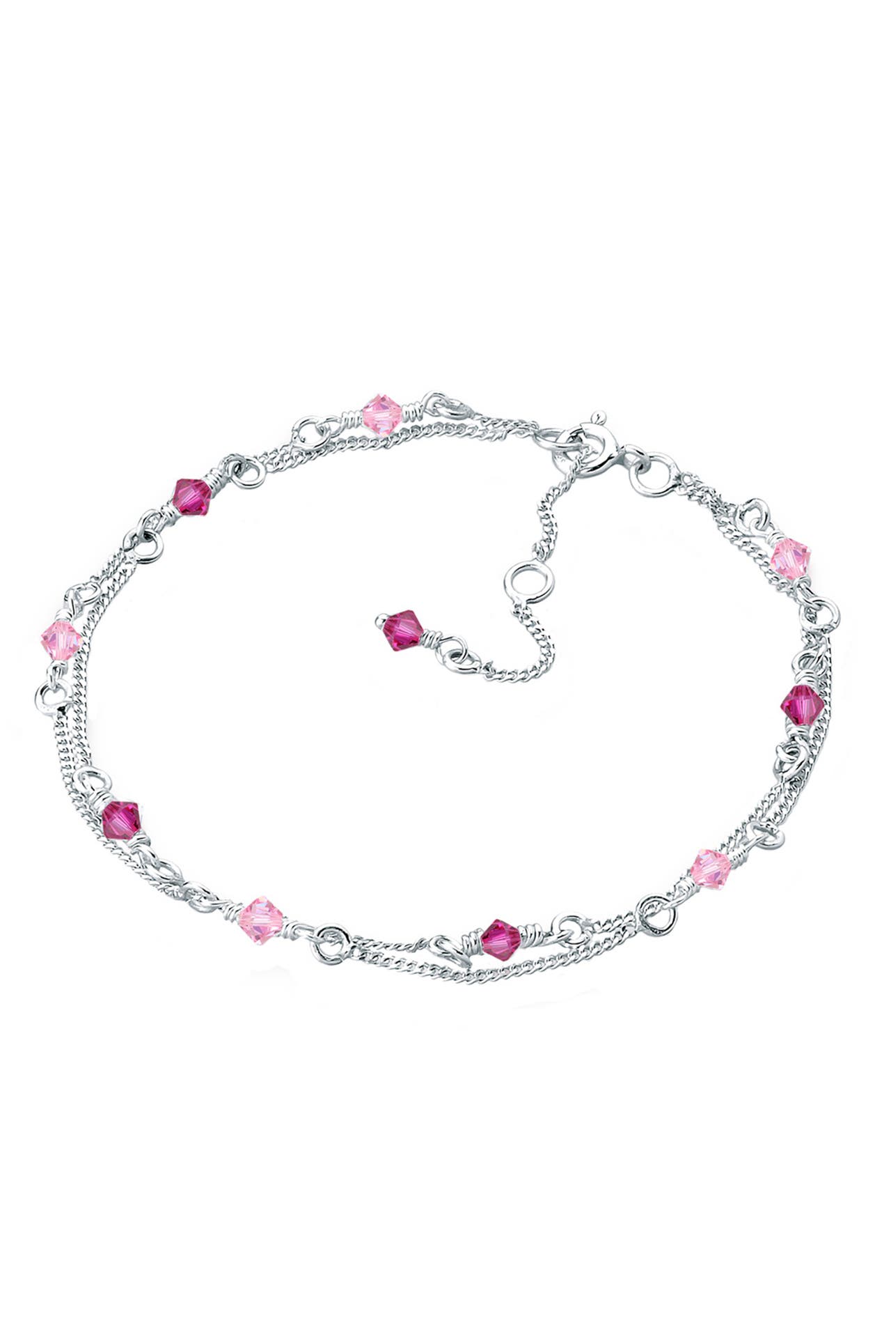 ELLI Armband Kristalle 925 Sterling Silber Rosa, Bild 1