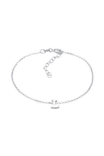 ELLI Armband Buchstaben Initialen Anhänger L 925 Silber Silber