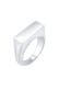 Ring Siegelring Glanz Schlicht Trend 925 Silber Silber