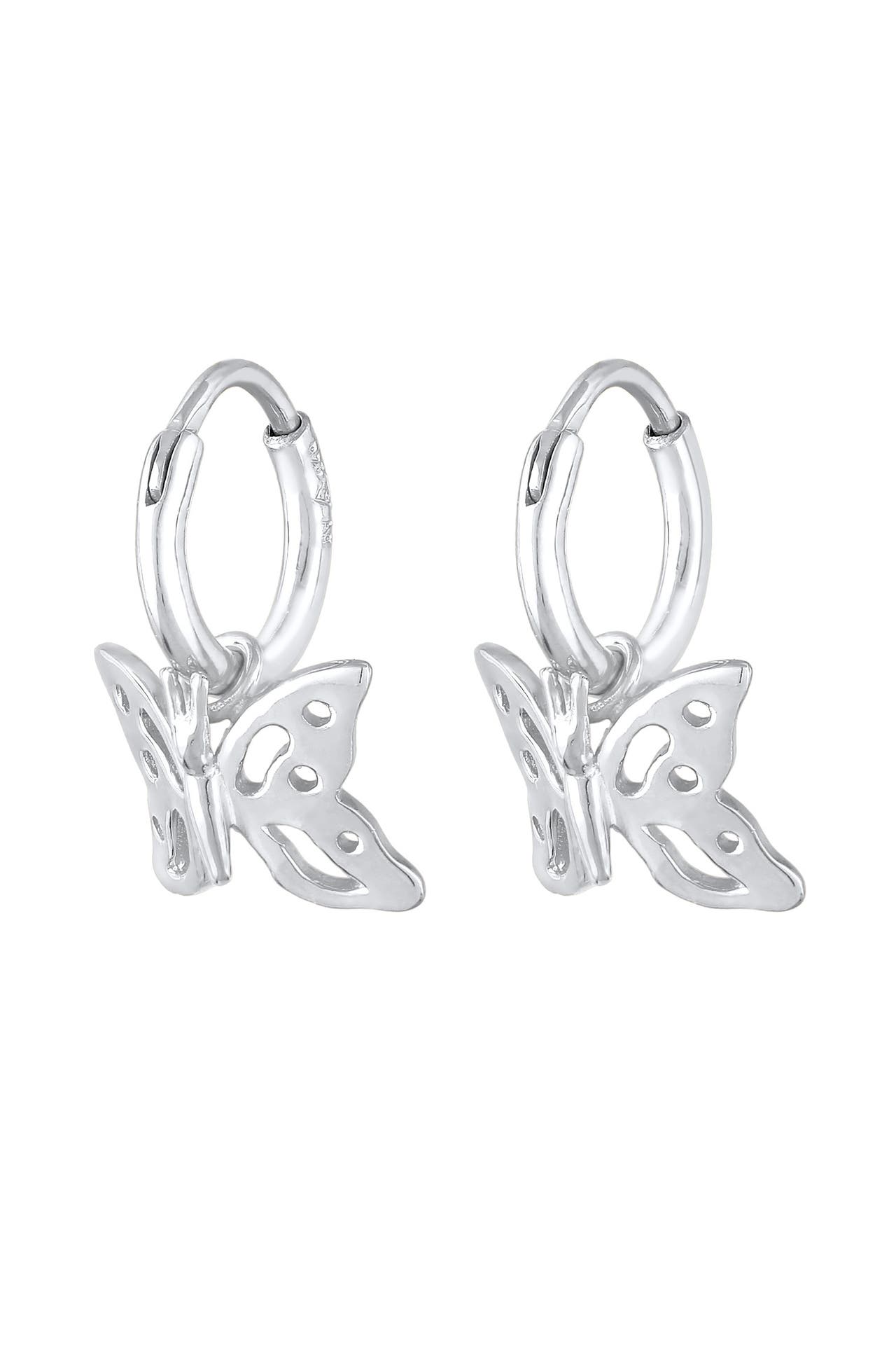 ELLI Ohrringe Creolen Schmetterling Filigran 925 Silber Silber, Bild 1