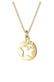 Kette Stern Plättchen 925 Sterling Silber Gold