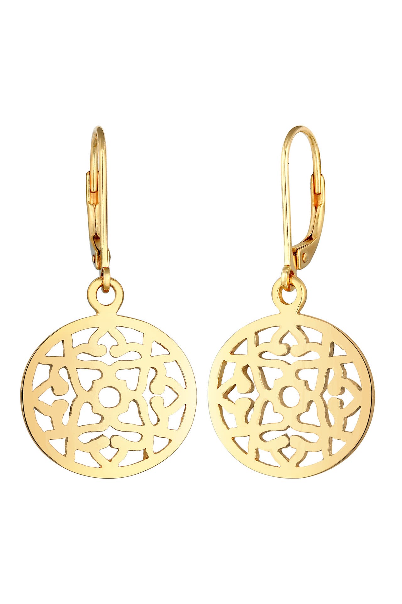 ELLI Ohrringe Ornament Orientalisch Rund 925 Silber Gold, Bild 1