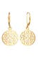 Ohrringe Ornament Orientalisch Rund 925 Silber Gold