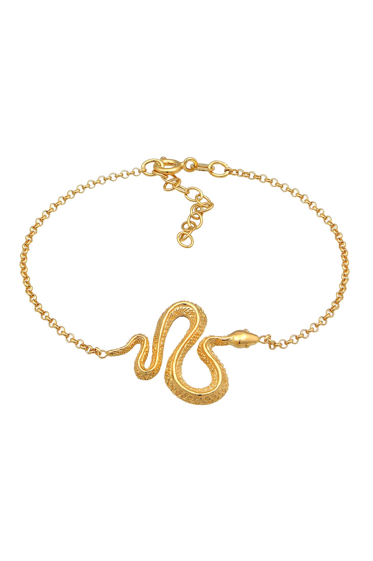 ELLI Armband Schlange Snake Modisch 925 Silber Gold, Bild 1