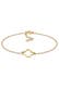 Armband Kleeblatt 925 Silber Gold