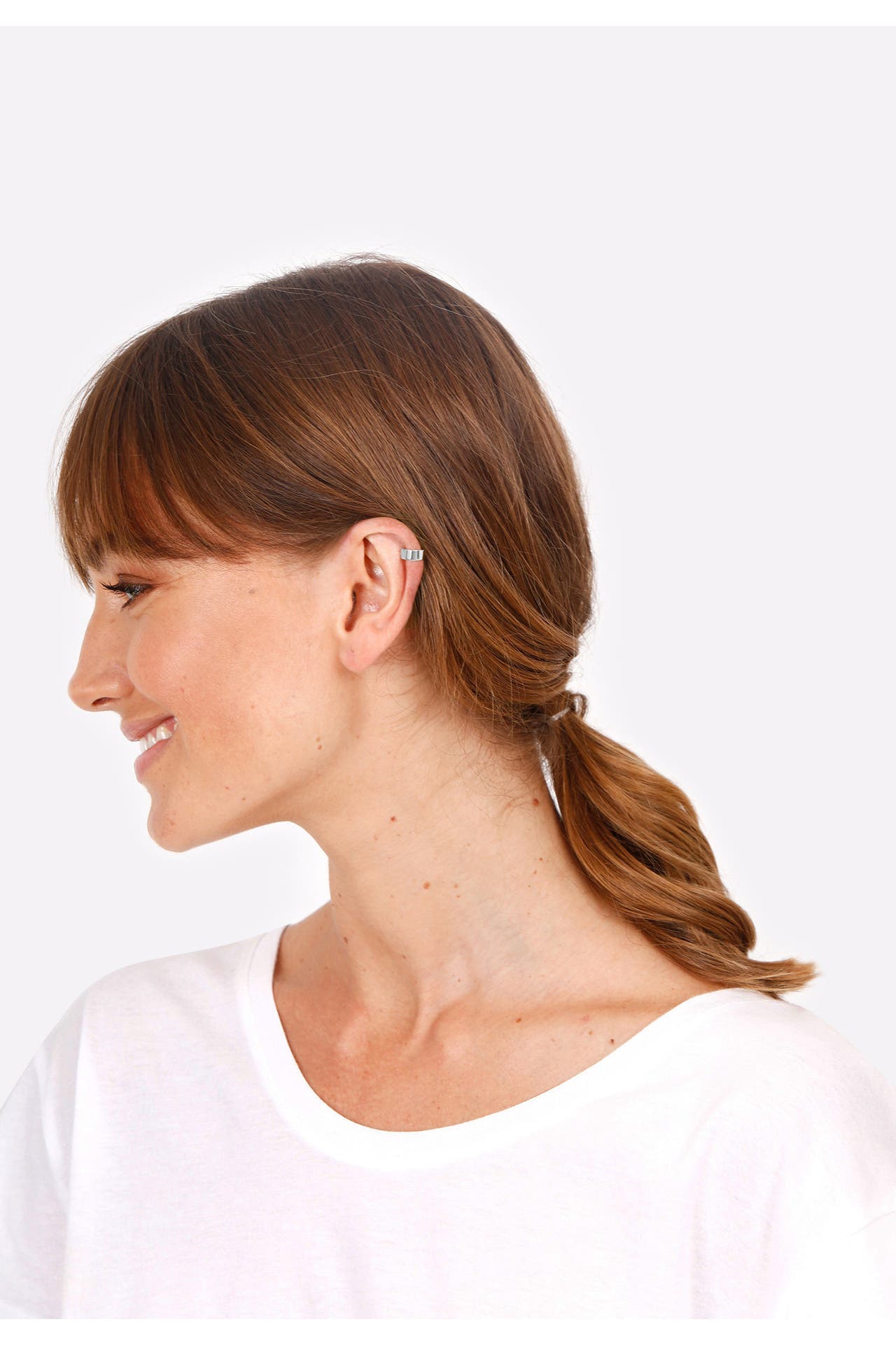 ELLI Ohrringe Basic Single Earcuff Trend 925 Sterling Silber Silber, Bild 1