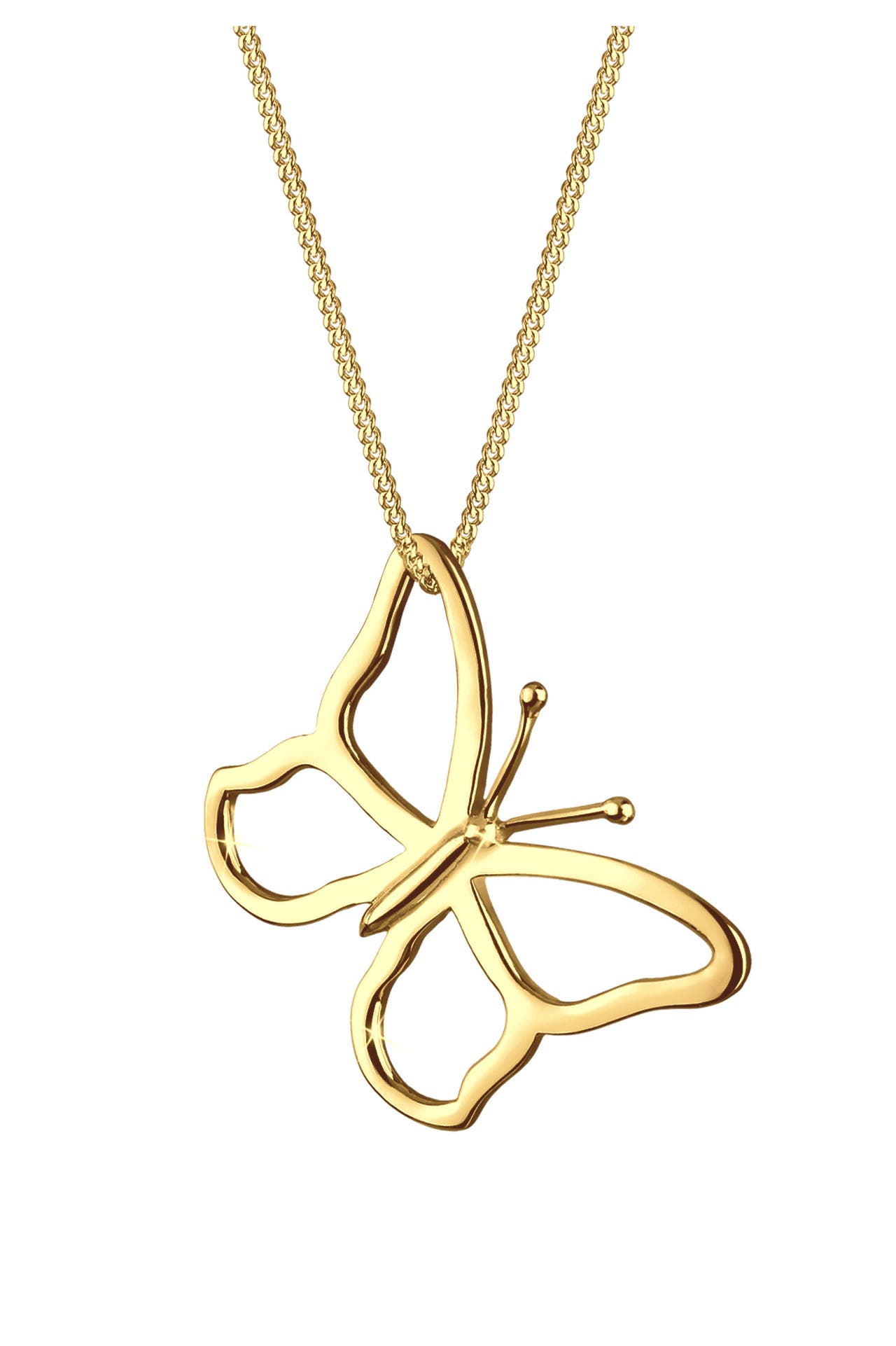 ELLI Kette Schmetterling Anänger Traumhaft 925 Silber Gold, Bild 1
