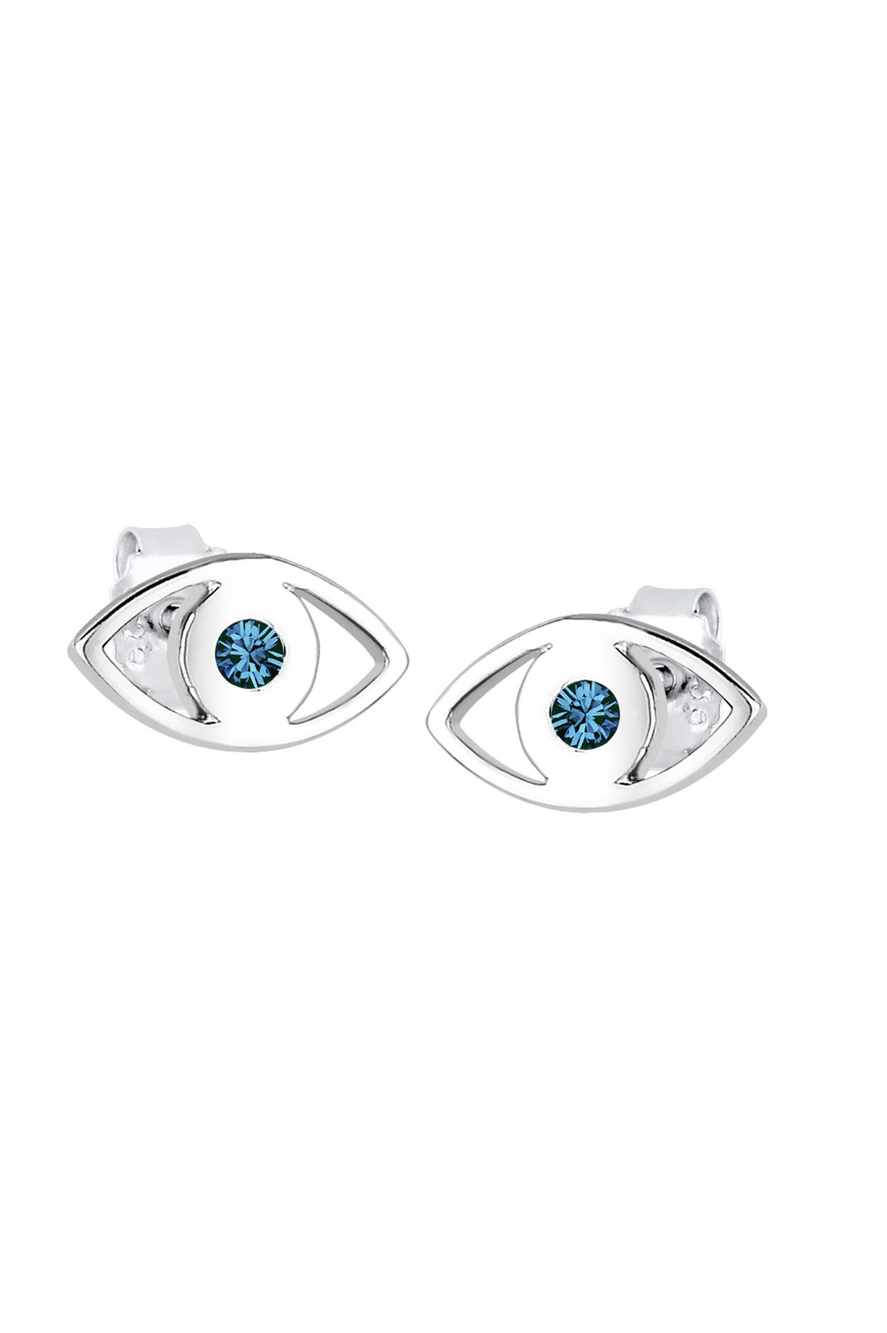 ELLI Ohrringe Evil Eye Schutzsymbol Kristalle Silber Blau, Bild 1