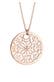 Kette Ornament Symbol Anhänger Rund 925 Silber Rosegold