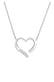 Kette Herz Liebe Diamant (0.055 ct.) 925 Silber Silber