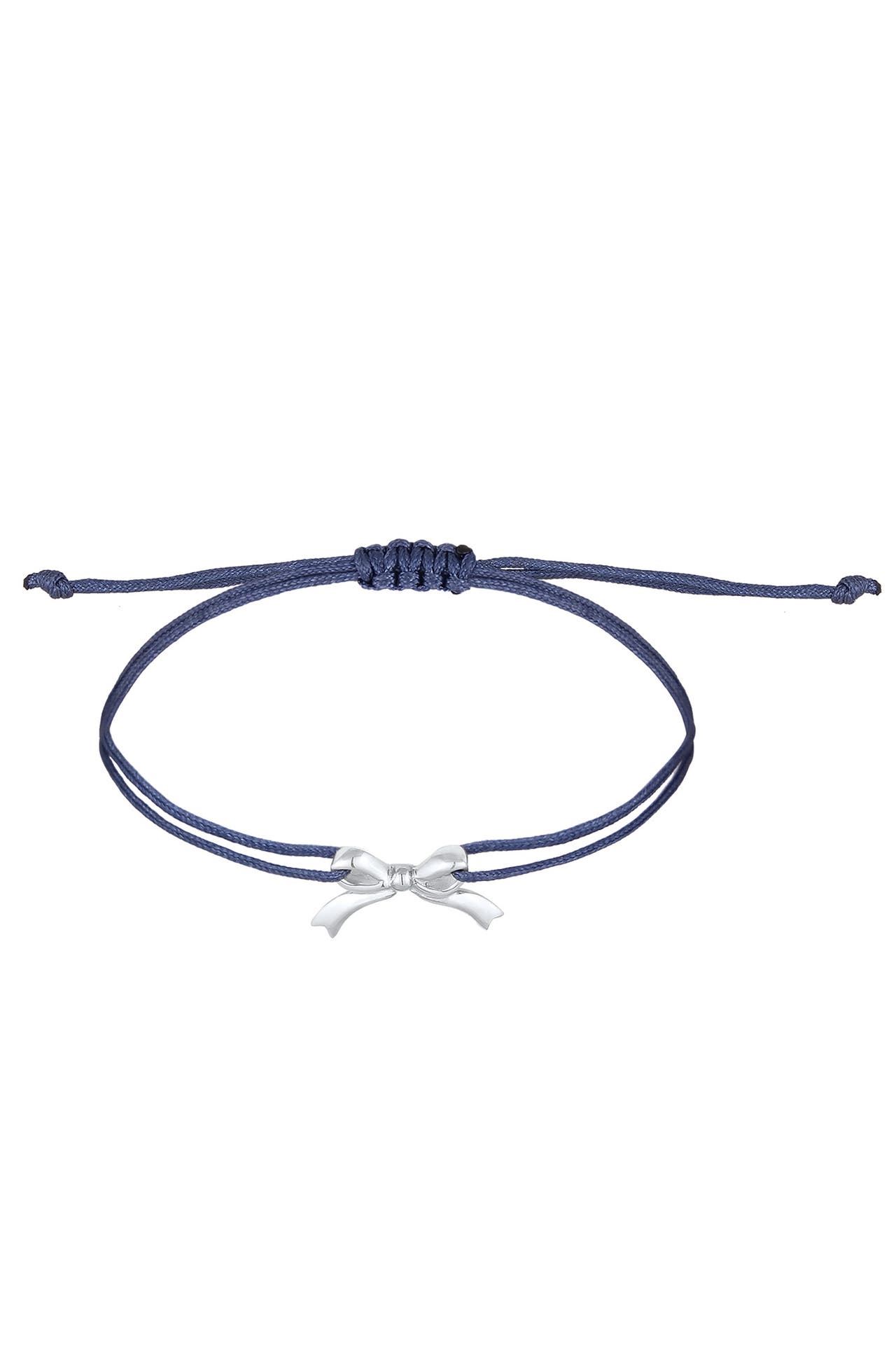 ELLI Armband Schleife Nylon Blau 925 Sterling Silber Blau, Bild 1