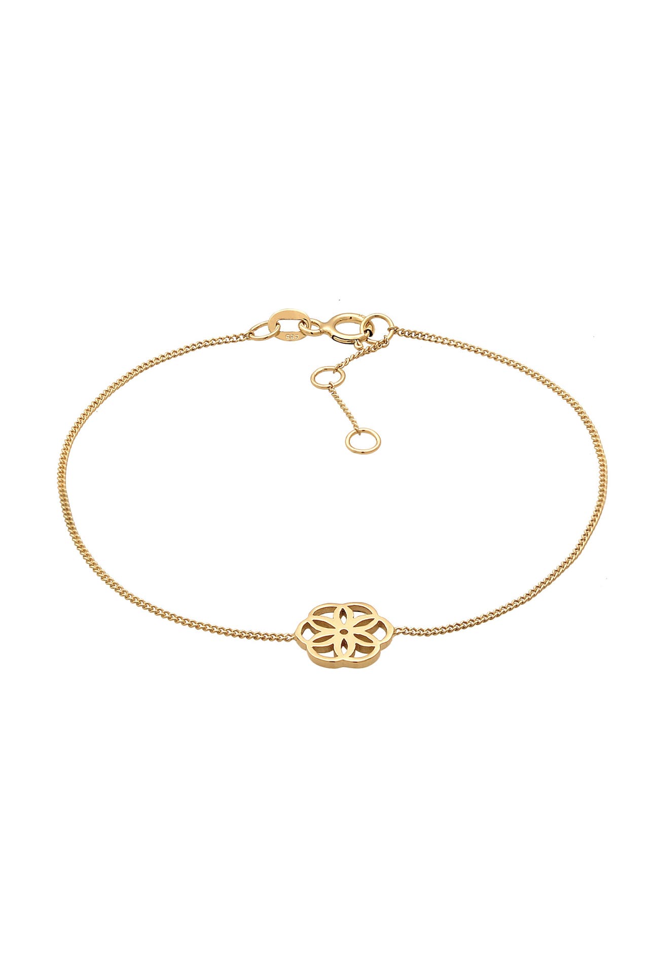 ELLI PREMIUM Armband Blume des Lebens Lebensblume 585er Gelbgold Gold, Bild 1