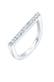 Ring Stacking Kristalle Geo 925 Silber Weiß