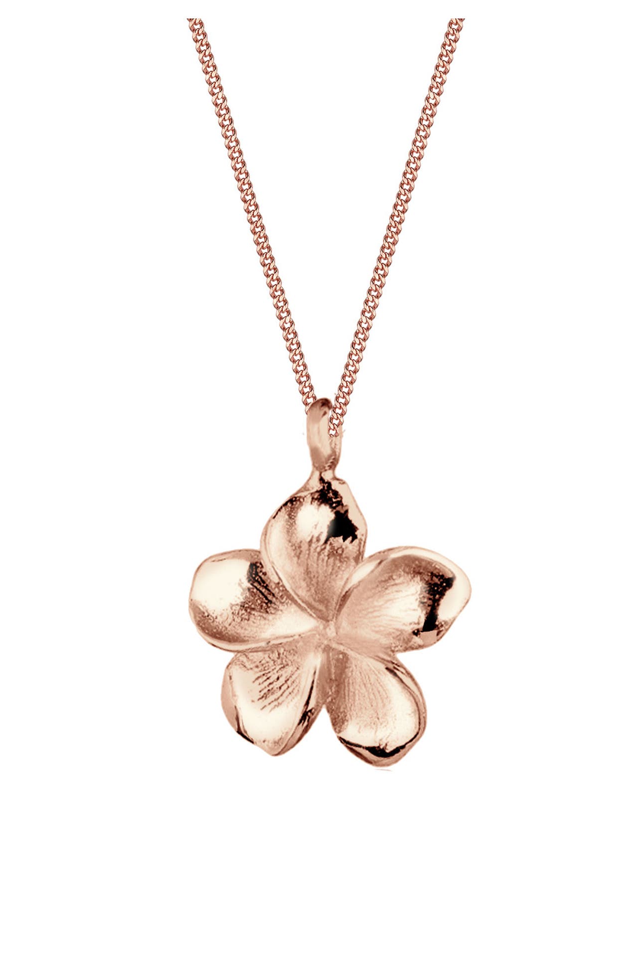 ELLI Kette Frangipani Blüte 925 Silber Rosegold, Bild 1