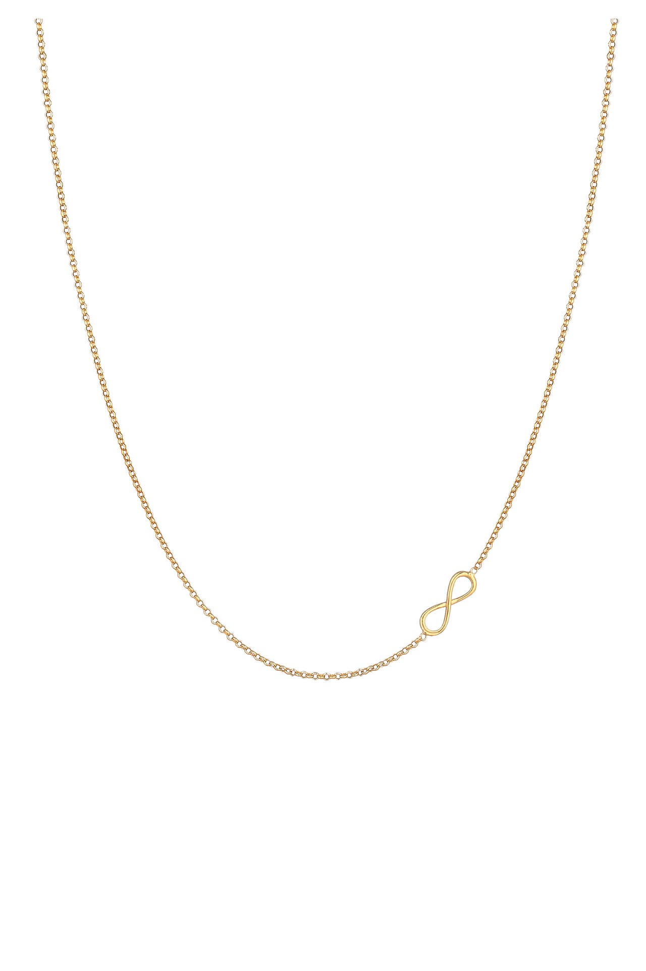 ELLI Kette Infinty Trend Halskette 925 Silber Gold, Bild 1