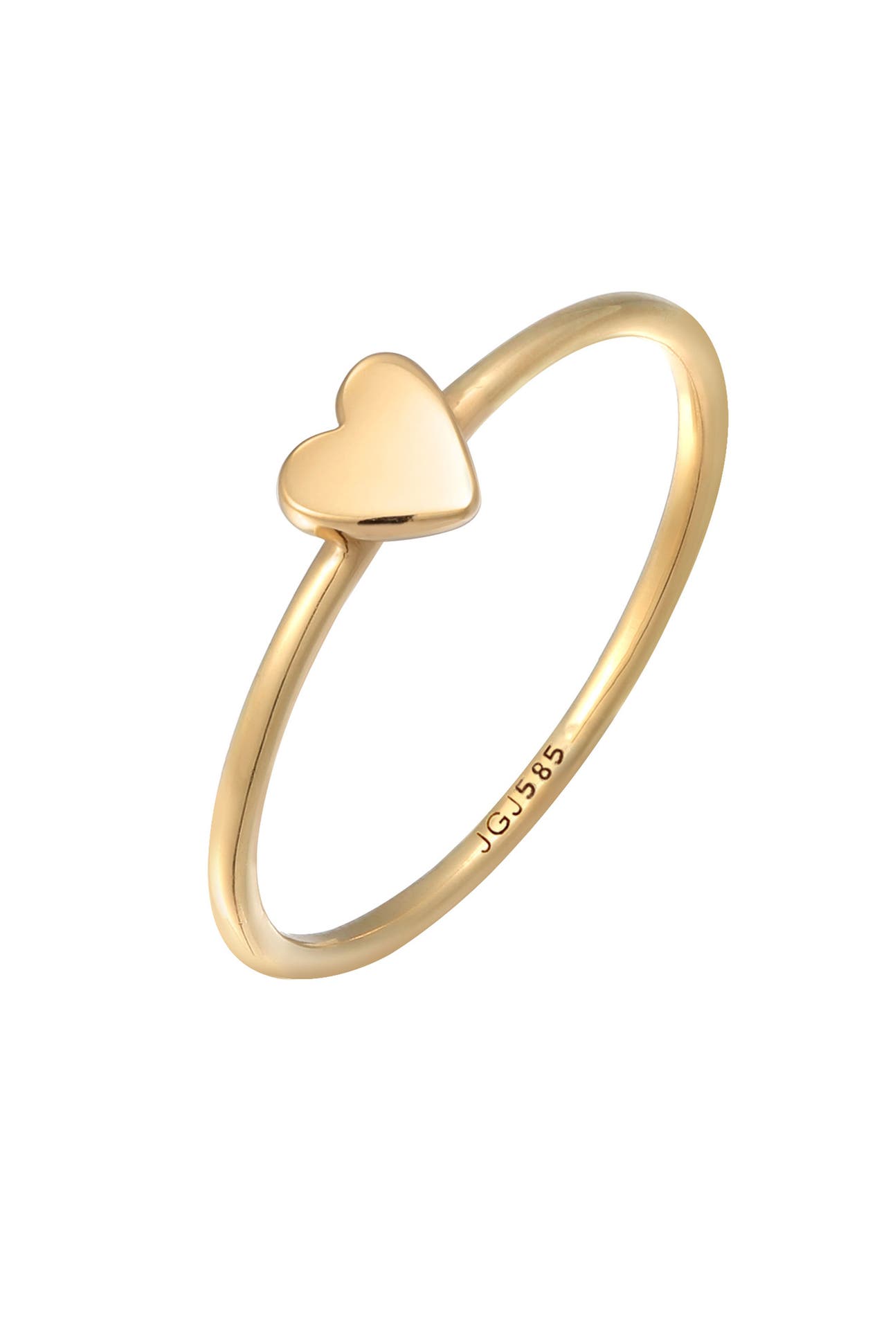 ELLI PREMIUM Ring Herz Liebe Verlobung 585 Gelbgold Gold, Bild 1