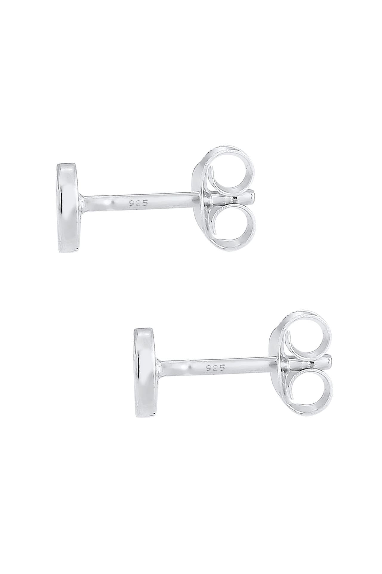 ELLI Ohrringe Kreis Gehämmert Geo Rund 925 Silber Silber, Bild 1