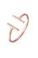 Ring Geo Statement Basic 750 Roségold Gold