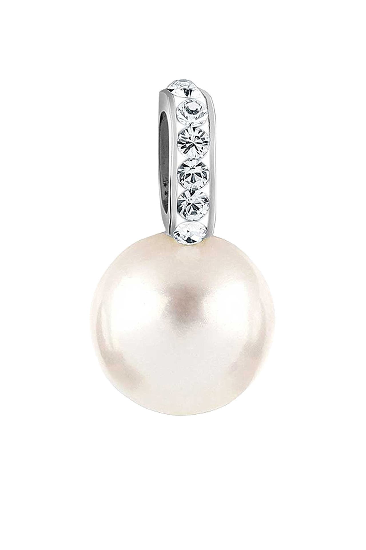 NENALINA Anhänger Muschelkern-Perle Kristalle 925 Silber, Bild 1