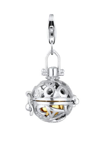 NENALINA Charm Klangkugel Zirkonia Romantik 925 Silber